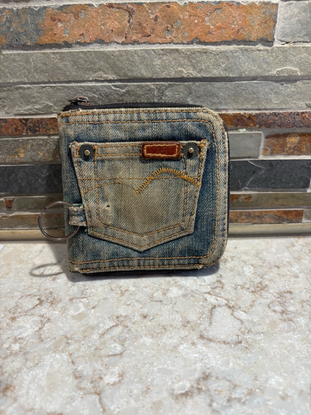 Vintage American Eagle Denim Jean Wallet